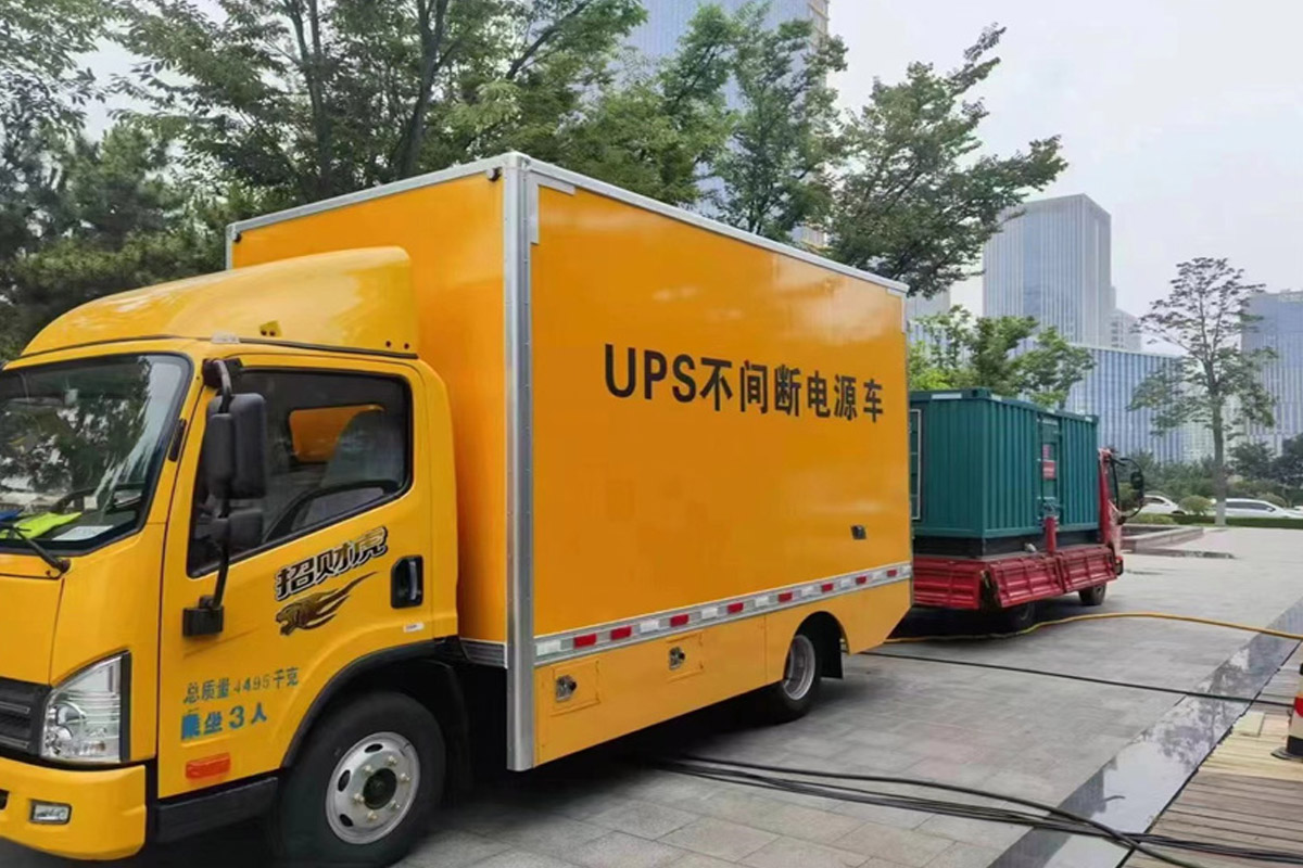达孜发电机租赁施工现场
