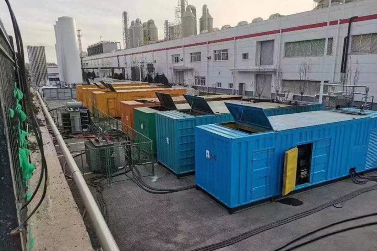 达孜发电机租赁施工现场