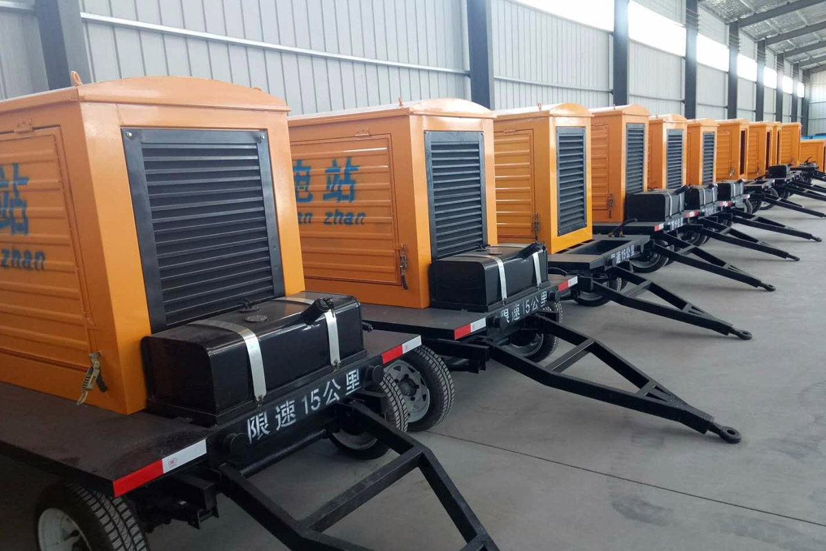 达孜发电机租赁施工现场